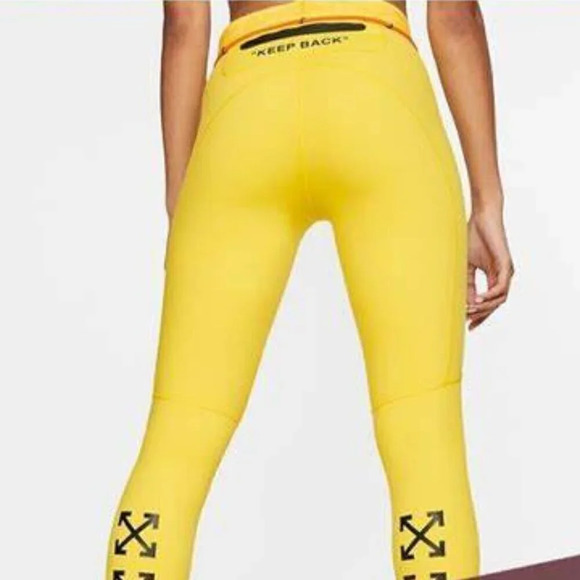 Off- White x Nike Yellow Tights - Picture 1 of 3